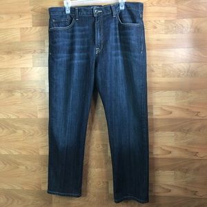 Lucky Brand 329 Classic Straight Premium Italian Denim 5 Pocket Dark Wash